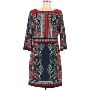 Beige by ECI 3/4 Sleeve Shift Dress 8
